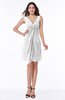 ColsBM Armani White Cute A-line Sabrina Zipper Chiffon Plus Size Bridesmaid Dresses