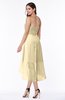 ColsBM Briella Cornhusk Simple A-line One Shoulder Zip up Knee Length Ruffles Plus Size Bridesmaid Dresses