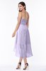ColsBM Briella Pastel Lilac Simple A-line One Shoulder Zip up Knee Length Ruffles Plus Size Bridesmaid Dresses