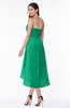 ColsBM Briella Sea Green Simple A-line One Shoulder Zip up Knee Length Ruffles Plus Size Bridesmaid Dresses