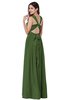ColsBM Willa Garden Green Simple Halter Criss-cross Straps Chiffon Floor Length Plus Size Bridesmaid Dresses