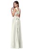 ColsBM Willa Ivory Simple Halter Criss-cross Straps Chiffon Floor Length Plus Size Bridesmaid Dresses