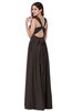 ColsBM Willa Java Simple Halter Criss-cross Straps Chiffon Floor Length Plus Size Bridesmaid Dresses