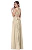 ColsBM Willa Novelle Peach Simple Halter Criss-cross Straps Chiffon Floor Length Plus Size Bridesmaid Dresses
