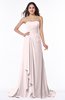 ColsBM Teresa Angel Wing Traditional A-line Strapless Lace up Chiffon Brush Train Plus Size Bridesmaid Dresses