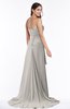 ColsBM Teresa Ashes Of Roses Traditional A-line Strapless Lace up Chiffon Brush Train Plus Size Bridesmaid Dresses