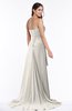 ColsBM Teresa Off White Traditional A-line Strapless Lace up Chiffon Brush Train Plus Size Bridesmaid Dresses