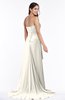 ColsBM Teresa Whisper White Traditional A-line Strapless Lace up Chiffon Brush Train Plus Size Bridesmaid Dresses