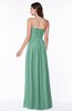 ColsBM Summer Beryl Green Simple Strapless Sleeveless Zipper Floor Length Ruching Plus Size Bridesmaid Dresses
