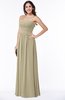 ColsBM Summer Candied Ginger Simple Strapless Sleeveless Zipper Floor Length Ruching Plus Size Bridesmaid Dresses