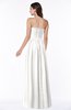 ColsBM Summer Cloud White Simple Strapless Sleeveless Zipper Floor Length Ruching Plus Size Bridesmaid Dresses