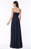 ColsBM Summer Dark Sapphire Simple Strapless Sleeveless Zipper Floor Length Ruching Plus Size Bridesmaid Dresses