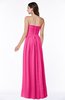 ColsBM Summer Fandango Pink Simple Strapless Sleeveless Zipper Floor Length Ruching Plus Size Bridesmaid Dresses