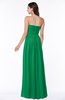 ColsBM Summer Green Simple Strapless Sleeveless Zipper Floor Length Ruching Plus Size Bridesmaid Dresses
