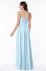 ColsBM Summer Ice Blue Simple Strapless Sleeveless Zipper Floor Length Ruching Plus Size Bridesmaid Dresses