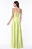 ColsBM Summer Lime Green Simple Strapless Sleeveless Zipper Floor Length Ruching Plus Size Bridesmaid Dresses
