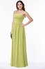 ColsBM Summer Linden Green Simple Strapless Sleeveless Zipper Floor Length Ruching Plus Size Bridesmaid Dresses