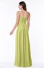 ColsBM Summer Linden Green Simple Strapless Sleeveless Zipper Floor Length Ruching Plus Size Bridesmaid Dresses