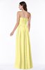 ColsBM Summer Pastel Yellow Simple Strapless Sleeveless Zipper Floor Length Ruching Plus Size Bridesmaid Dresses