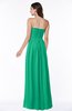 ColsBM Summer Pepper Green Simple Strapless Sleeveless Zipper Floor Length Ruching Plus Size Bridesmaid Dresses