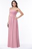 ColsBM Summer Rosebloom Simple Strapless Sleeveless Zipper Floor Length Ruching Plus Size Bridesmaid Dresses