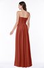 ColsBM Summer Rust Simple Strapless Sleeveless Zipper Floor Length Ruching Plus Size Bridesmaid Dresses