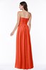 ColsBM Summer Tangerine Tango Simple Strapless Sleeveless Zipper Floor Length Ruching Plus Size Bridesmaid Dresses