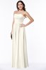 ColsBM Summer Whisper White Simple Strapless Sleeveless Zipper Floor Length Ruching Plus Size Bridesmaid Dresses