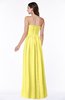 ColsBM Summer Yellow Iris Simple Strapless Sleeveless Zipper Floor Length Ruching Plus Size Bridesmaid Dresses