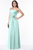 ColsBM Marissa Blue Glass Elegant Empire Strapless Sleeveless Half Backless Plus Size Bridesmaid Dresses