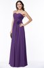 ColsBM Marissa Dark Purple Elegant Empire Strapless Sleeveless Half Backless Plus Size Bridesmaid Dresses