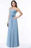 ColsBM Marissa Dusty Blue Elegant Empire Strapless Sleeveless Half Backless Plus Size Bridesmaid Dresses