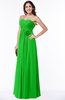 ColsBM Marissa Jasmine Green Elegant Empire Strapless Sleeveless Half Backless Plus Size Bridesmaid Dresses