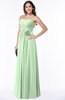 ColsBM Marissa Light Green Elegant Empire Strapless Sleeveless Half Backless Plus Size Bridesmaid Dresses
