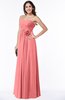 ColsBM Marissa Shell Pink Elegant Empire Strapless Sleeveless Half Backless Plus Size Bridesmaid Dresses