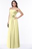 ColsBM Marissa Soft Yellow Elegant Empire Strapless Sleeveless Half Backless Plus Size Bridesmaid Dresses