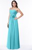 ColsBM Marissa Turquoise Elegant Empire Strapless Sleeveless Half Backless Plus Size Bridesmaid Dresses