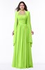 ColsBM Elyse Bright Green Traditional A-line Sleeveless Zip up Chiffon Floor Length Mother of the Bride Dresses