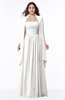 ColsBM Elyse Cloud White Traditional A-line Sleeveless Zip up Chiffon Floor Length Mother of the Bride Dresses