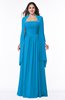 ColsBM Elyse Cornflower Blue Traditional A-line Sleeveless Zip up Chiffon Floor Length Mother of the Bride Dresses