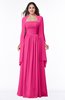 ColsBM Elyse Fandango Pink Traditional A-line Sleeveless Zip up Chiffon Floor Length Mother of the Bride Dresses