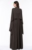 ColsBM Elyse Fudge Brown Traditional A-line Sleeveless Zip up Chiffon Floor Length Mother of the Bride Dresses