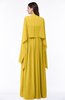 ColsBM Elyse Lemon Curry Traditional A-line Sleeveless Zip up Chiffon Floor Length Mother of the Bride Dresses