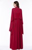 ColsBM Elyse Maroon Traditional A-line Sleeveless Zip up Chiffon Floor Length Mother of the Bride Dresses
