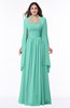 ColsBM Elyse Mint Green Traditional A-line Sleeveless Zip up Chiffon Floor Length Mother of the Bride Dresses