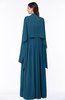 ColsBM Elyse Moroccan Blue Traditional A-line Sleeveless Zip up Chiffon Floor Length Mother of the Bride Dresses