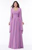 ColsBM Elyse Orchid Traditional A-line Sleeveless Zip up Chiffon Floor Length Mother of the Bride Dresses