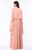 ColsBM Elyse Peach Traditional A-line Sleeveless Zip up Chiffon Floor Length Mother of the Bride Dresses