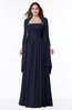 ColsBM Elyse Peacoat Traditional A-line Sleeveless Zip up Chiffon Floor Length Mother of the Bride Dresses