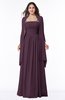 ColsBM Elyse Plum Traditional A-line Sleeveless Zip up Chiffon Floor Length Mother of the Bride Dresses
